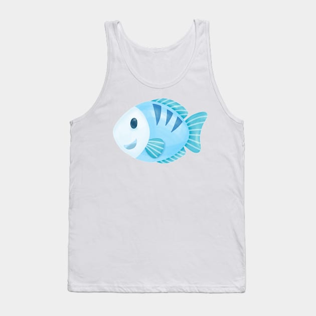 colorful fish Tank Top by Cutest Sea Animals 